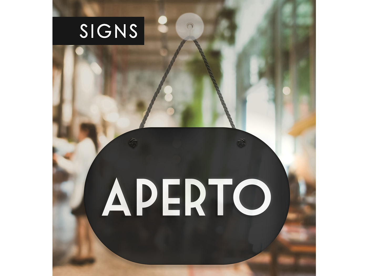 Retro, Oval - Open / Closed Sign | SIGNS.style