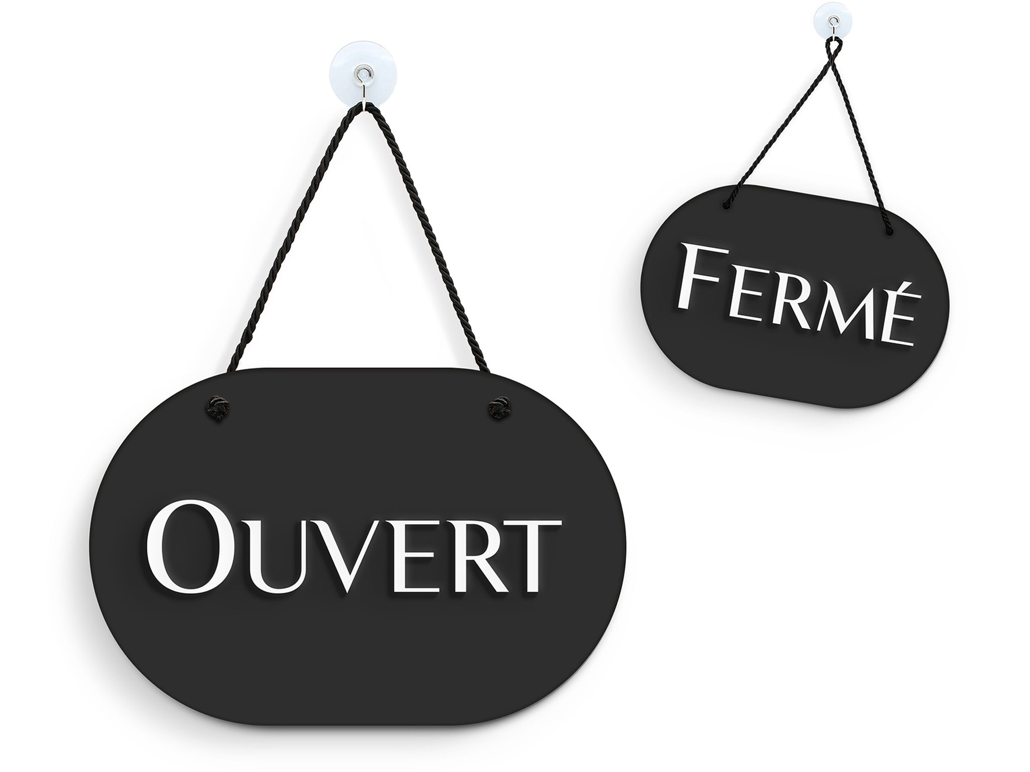 Elegant, Oval - Open / Closed Sign | SIGNS.style