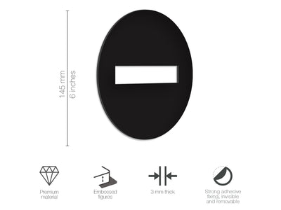 Elegant, Set 2x - Simboli adesivi in rilievo -  Privato, Sala Controllo Antincendio