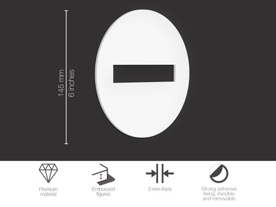Elegant, Set 2x - Simboli adesivi in rilievo -  Privato, Locale SSI