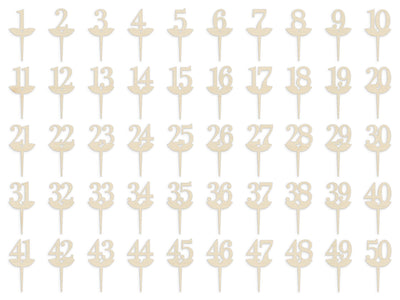 Classic Serif - Numerazione per tavoli - Numeri tavoli in legno per ristoranti e matrimoni